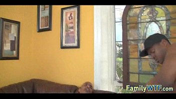 Preview 2 of Charly Yaj - Redhead fucks her black stepdaddy
