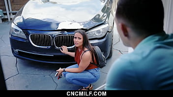Preview 1 of Miss Missa X Forced - Carmela Clutch Crashes Her Husband&#039_s Car and Stepson Is Ready to Take the Blame if She Lets Him to Freeuse Her - Cncmilf