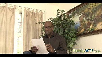 Preview 1 of Thong Sisters - My new black stepdad 235