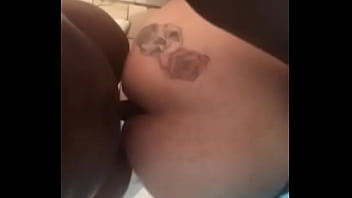 Preview 2 of Hairy Lesbos Arse Rimming - Latin ass bottom gettin dick down by bbc