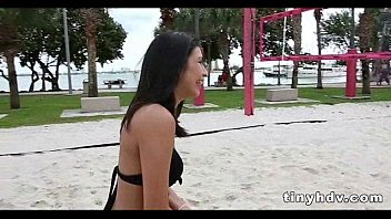 Preview 1 of Penis Videos - Petite tiny girl drilled Miya Stone 7 91