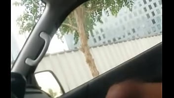 Preview 2 of 18 Year Old Blowbang - public car flash in dubai