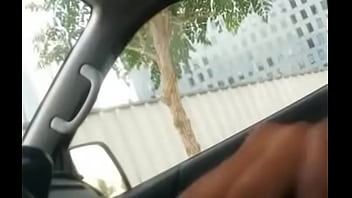 Preview 1 of 18 Year Old Blowbang - public car flash in dubai