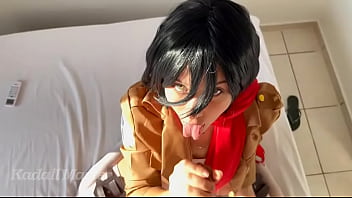 Preview 3 of Coming Up Pussy - Mikasa madou eu fuder ela e n&atilde_o perdoei,  botei o titan colossal dentro dela
