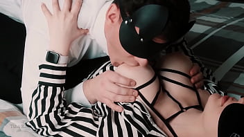 Preview 2 of Mom And Sun Pron Video Xxx - Sensual Boob Sucking for Business Woman - CLOSE UP NIPPLE LICKING