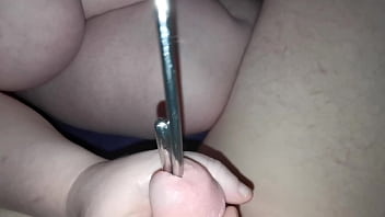 Preview 3 of Amy Anderssen Uniform - Jayq - update 05.2024 - my wife tested sounding on me! Urethra deep with different Toys.