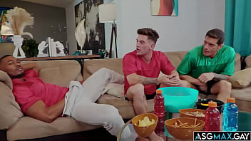 Preview 1 of Kerrthy Suresh Xxx - Ty Roderick and Sean Xavier Game Day with their bestfriend Trevor Brooks is bound to have a memorable season