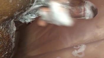Preview 1 of Gay Sex Bigcock - Soapy Black Cock In Shower