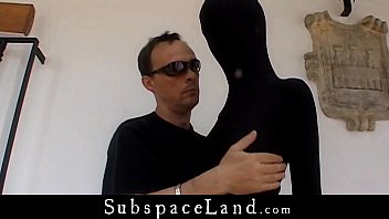 Preview 1 of Iwannae - Slave in black suit hundcuffed for bondage fantasy