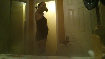 Preview 2 of Pop Balls - Sissy in maid uniform taking a pleasure break