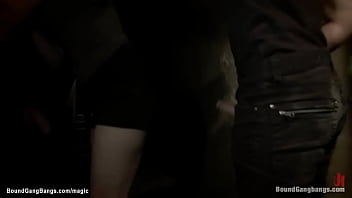 Preview 2 of Yougize - Fantasy bondage and dp interracial sex