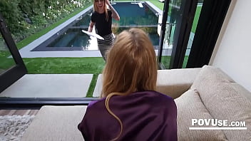 Preview 1 of Lesbian Couple Jo And Eve Angel - Step Mom &amp_ Tutor&#039_s Ultimate Incentive Program (Freeuse Pussy)
