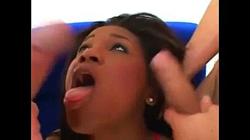 Preview 1 of Alison Tyer - Beautiful Ebony in a Threesome