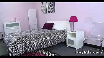 Preview 1 of Tube Xxxs On Big Sex Dick - Teenie tiny girl fucked silly Tinslee Reagan 91
