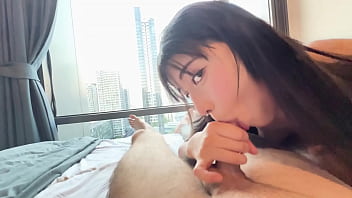 Preview 4 of Short Video Saxxxx - Blowjob for my best friend&#039_s boyfriend at the hotel - part 1