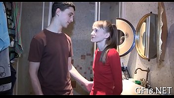 Preview 1 of Ninia Anal - That babe raises her blue top