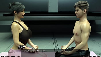 Preview 3 of Home Kichan Saxe Vedio - Stranded In Space #92 - Hot Yoga With Big Tits Brunette Milf
