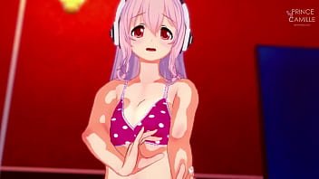 Preview 4 of Sex Xxxxxxz - Super Sonico gets horny while modeling for you - Super Sonico