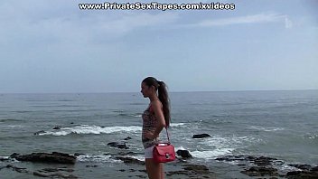 Preview 1 of Kurus Toge - Hot amateur porn with awesome sex on the beach scene 2