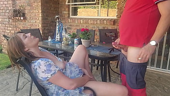 Preview 2 of Sexlauxanh Thailan Com - Mutual masturbation Caught my friends wife fingering herself on the patio so i joined her