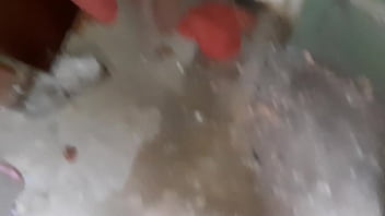 Preview 1 of Kitchen Two Couples - When I secluded myself from everyone to masturbate,  I was caught just as I was cumming - Girls fly orgasm