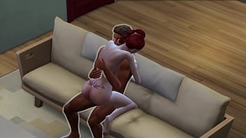 Preview 4 of Kind Wood - MORENO FUCKS TATTOOED GIRL ON THE SOFA