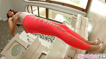 Preview 1 of Prolapse Finland Sex - Give Me Pink Long legged brunette playing with pussy