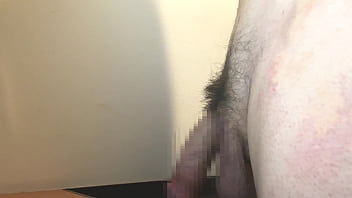 Preview 2 of German Mistress Shit Slave - 久しぶりのオナニーで精子がドクドク&hellip_ デカチンを見せつけながら静かにオナニー
