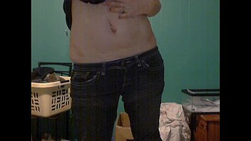 Preview 1 of Tante Amazing Banget - cute nerdy wife and cam model strips for pervs