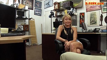 Preview 2 of Fuck Black Socks - Cute amateur blonde babe pawns her twat for her doggy