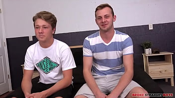 Preview 1 of Bunny Girl Tied And Mouth Fucked - Brody Pounds His Buddies Ass Hard