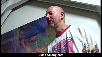 Preview 1 of Pov Part - Cum Slut Introduced To Bukkake 9