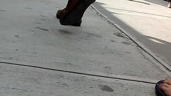 Preview 4 of Massage Girl Out West - mature candid flipflops