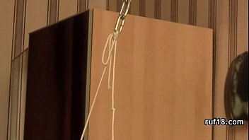Preview 1 of Bata Pa Si Nene Pinay Virgin - Amateur Girl Kinky BDSM Show Ball Gag And Nipple Clamps
