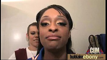 Preview 3 of Brazzers Kitchen Xnxx - Ebony girlfriend takes huge loads of cum on her face 5