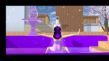 Preview 3 of Unplanned Dp - Point of view: cartoon fox girl dances on your lap (Sakura School Simulator)