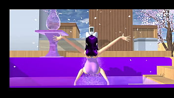 Preview 4 of Unplanned Dp - Point of view: cartoon fox girl dances on your lap (Sakura School Simulator)