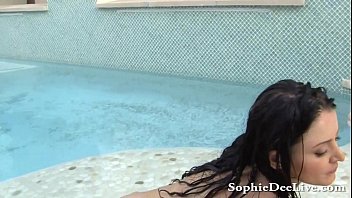Preview 4 of Finland Clip - Big Tit Sophie Dee Playing in the Pool