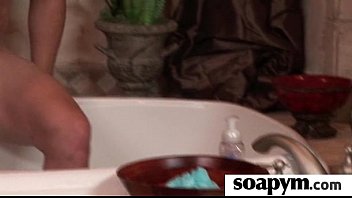 Preview 2 of Trisk Teacher - Soapy Massage End With a Big Cumshot 22