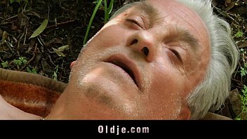 Preview 4 of Aj Boland - Nagging little bitch gets old cock punishment in the woods