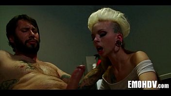 Preview 1 of Hijab Sexx At Office - Emo babe with tats gets some dick 127