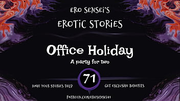 Preview 2 of New Hd Prron - Office Holiday (Erotic Audio for Women) [ESES71]