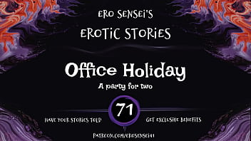 Preview 1 of New Hd Prron - Office Holiday (Erotic Audio for Women) [ESES71]