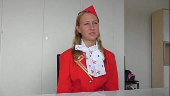 Preview 1 of Best Hot Sax Video - Dumb Russian Teen Air Hostess creampied at fakeflightagent