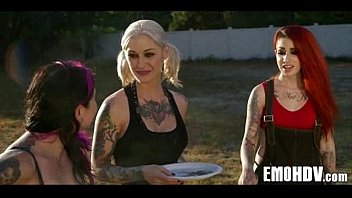 Preview 1 of Indiun Xxx Video - Emo slut with tattoos 0339