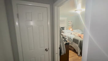 Preview 1 of No Hands Bj Cim - Resting Step Mom Left Herself Exposed