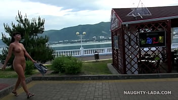 Preview 2 of While Mums Home - Nude in public. Seafront