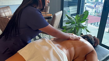 Preview 1 of Kada Stranger - Erotic massage until she squirts. Leyne Rodriguez and Karla Turner