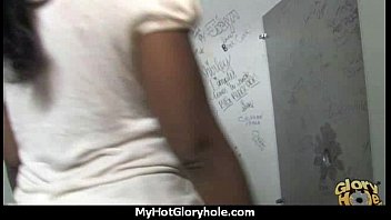Preview 1 of Class Room Beeg - Gloryhole Secrets Ebony sucking off strangers POV 16