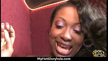 Preview 4 of Youn Nurse - Gloryhole Secrets Ebony sucking off strangers POV 5